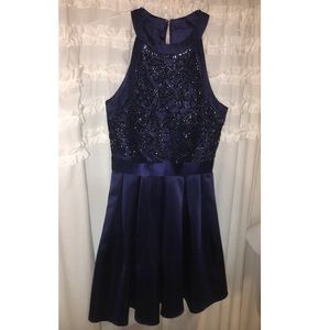 Navy Homecoming Dress (from promgirl)